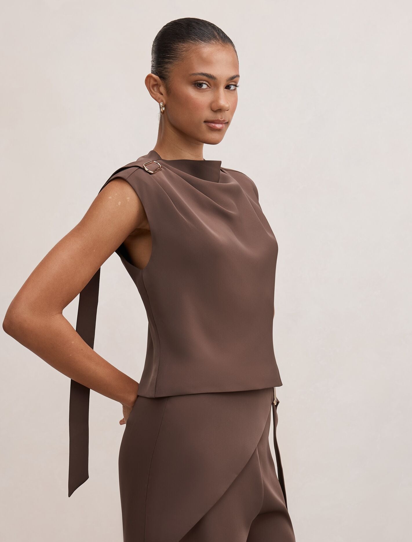 Kris Gold Hardware Detail Top Forever New