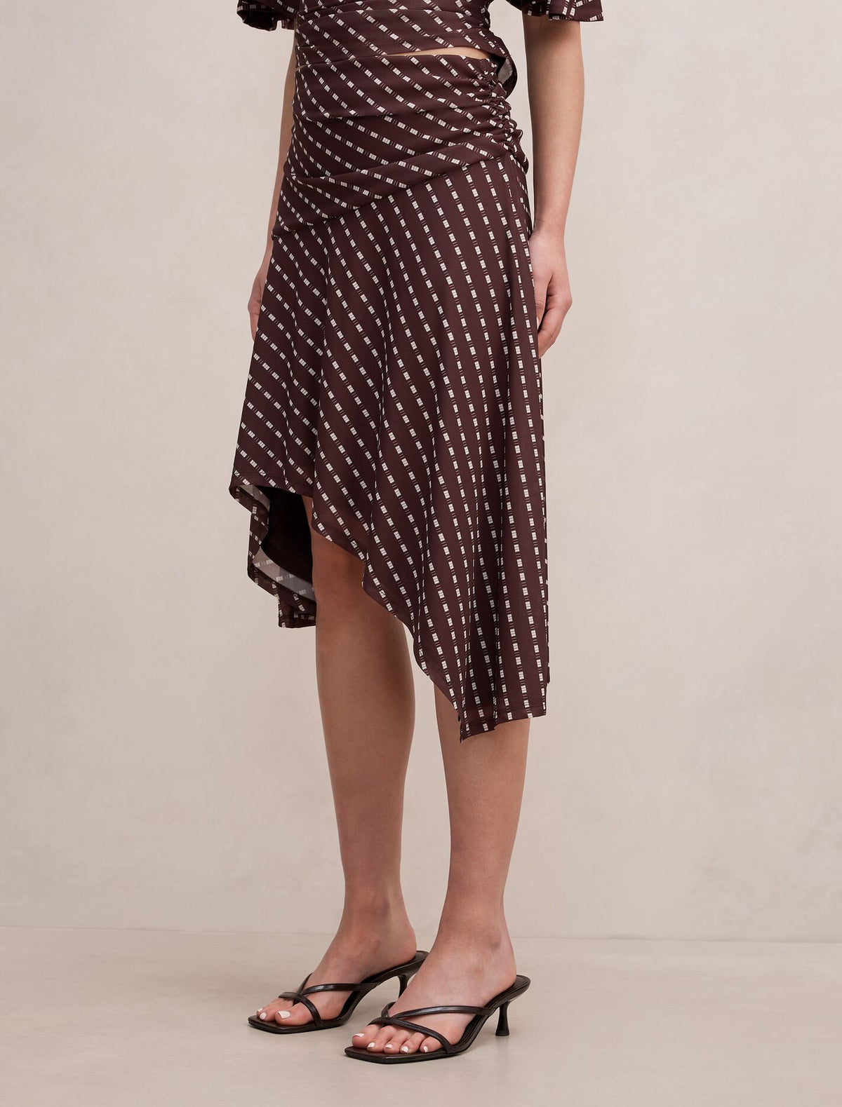 Polly Hanky Hem Midi Skirt Forever New