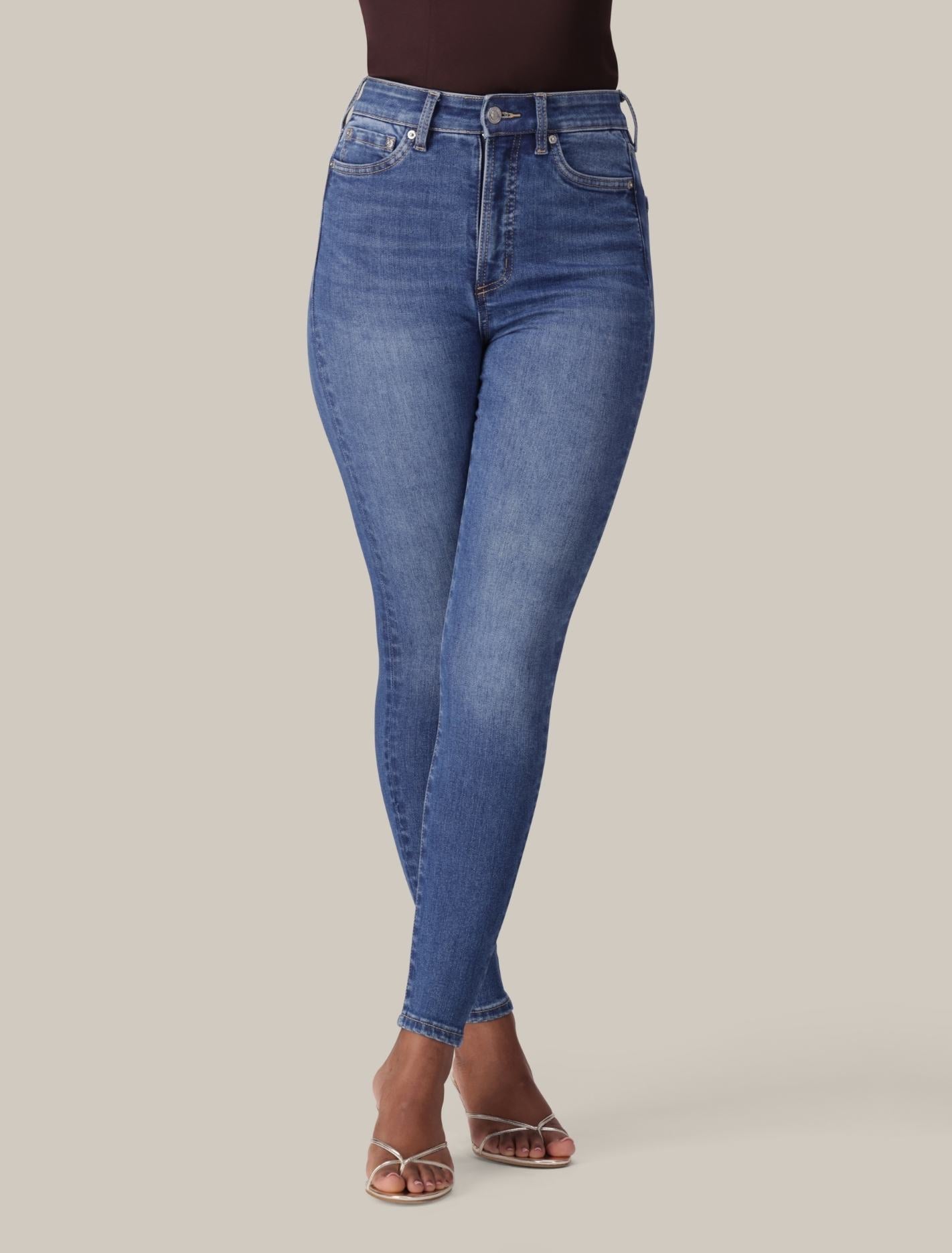 Mila High-Rise Skinny Jeans Dark Wash Forever New
