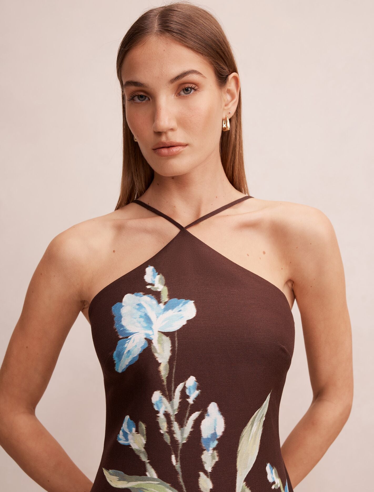 Beau Halter Neck Mini Dress
