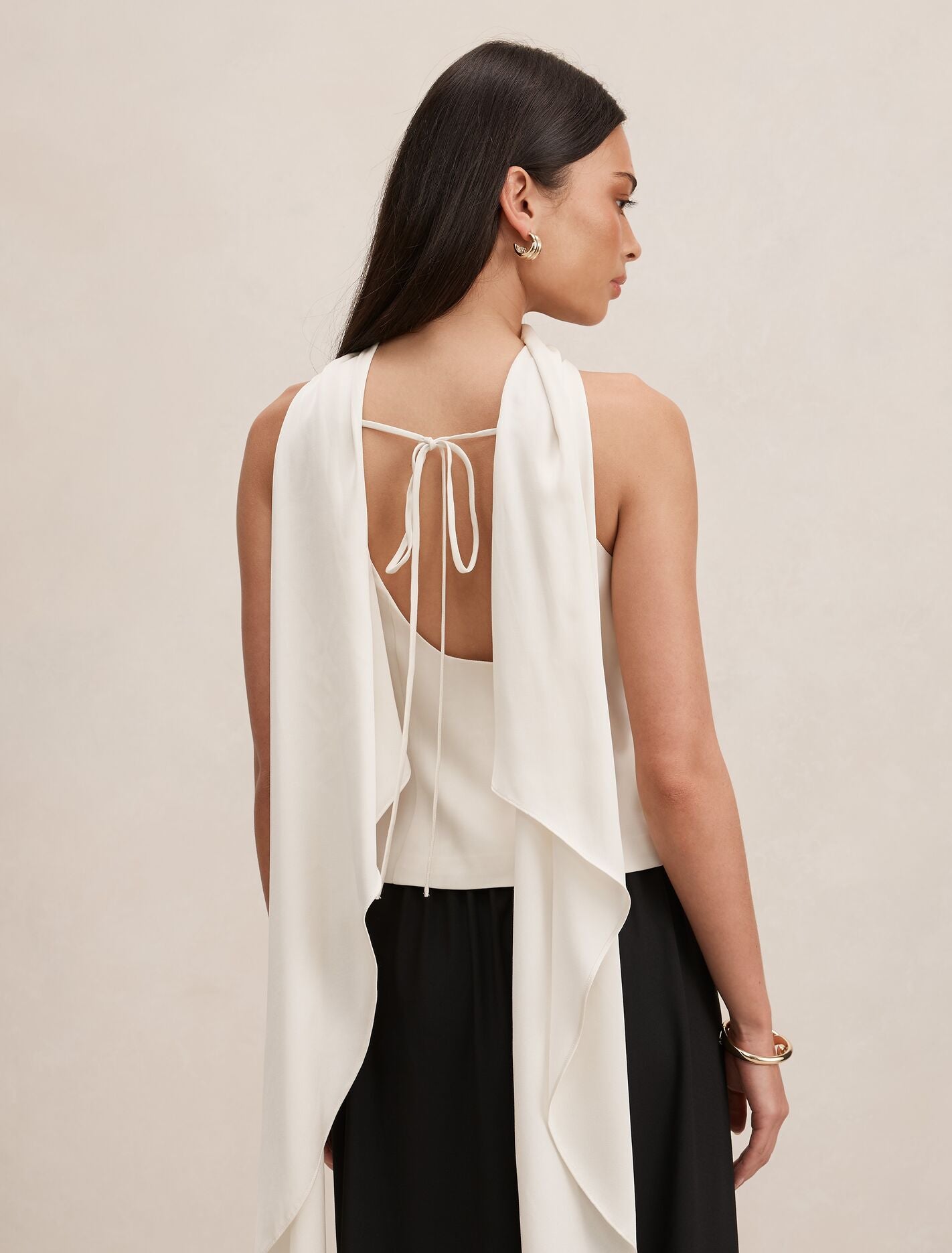 Millie High Neck Cape Top