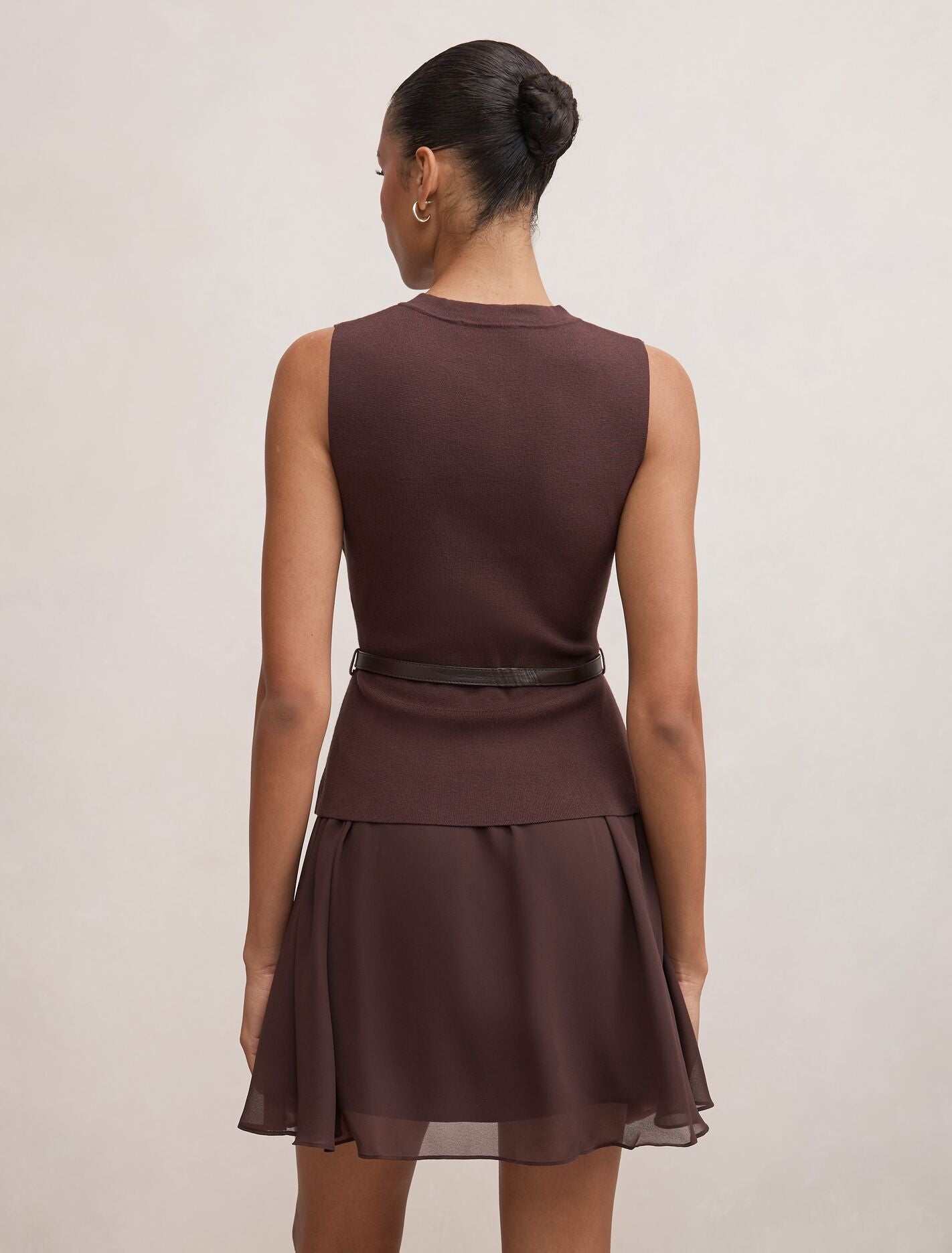 Belle Woven Mix Mini Dress Forever New