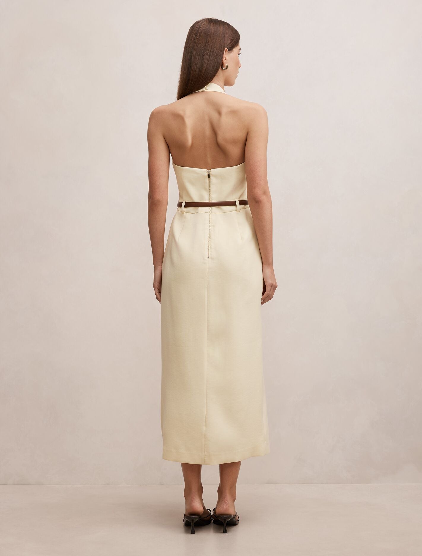 Sara Tailored Column Midi Dress Forever New