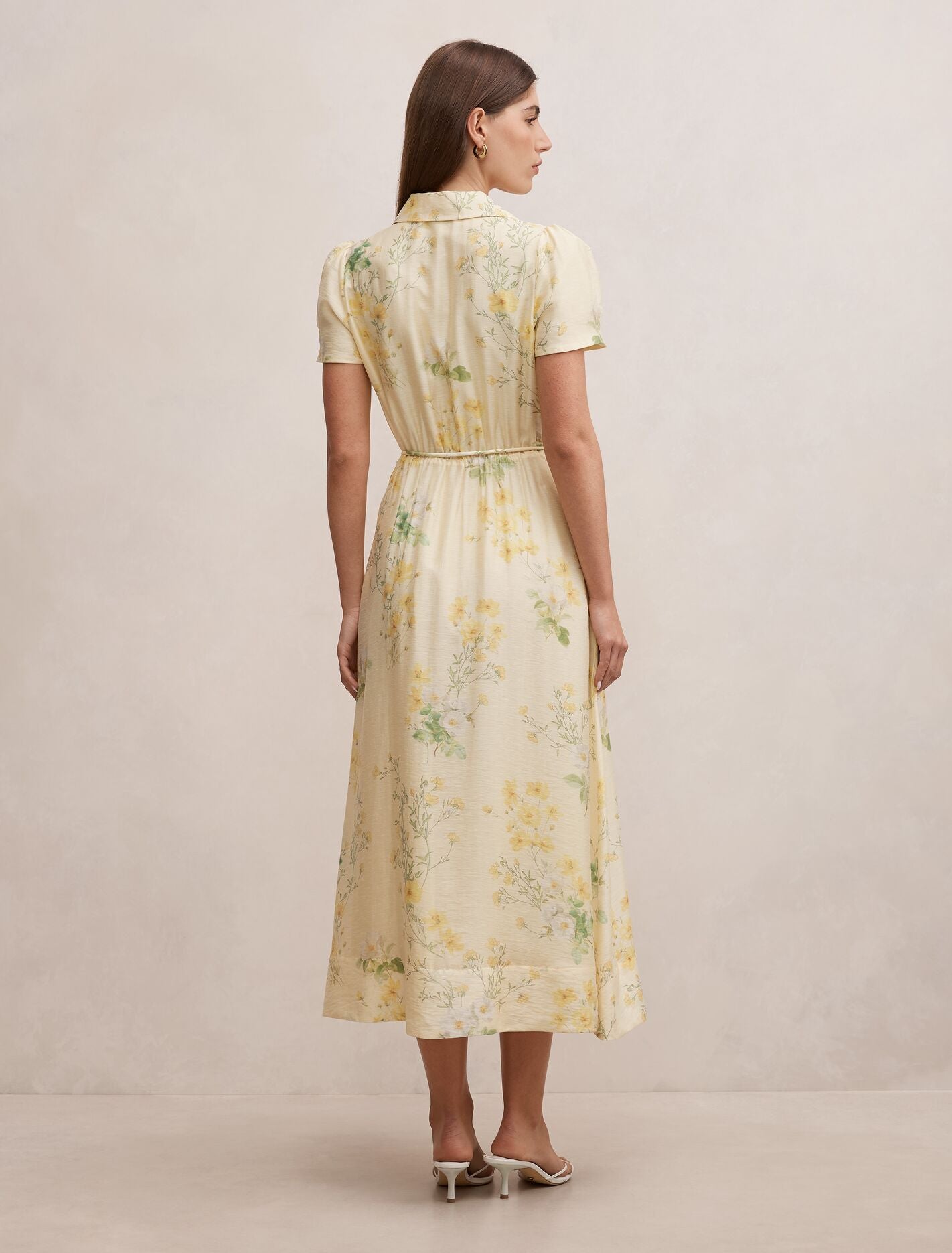 Avery Short Sleeve Seam Detail Midi Dress Forever New