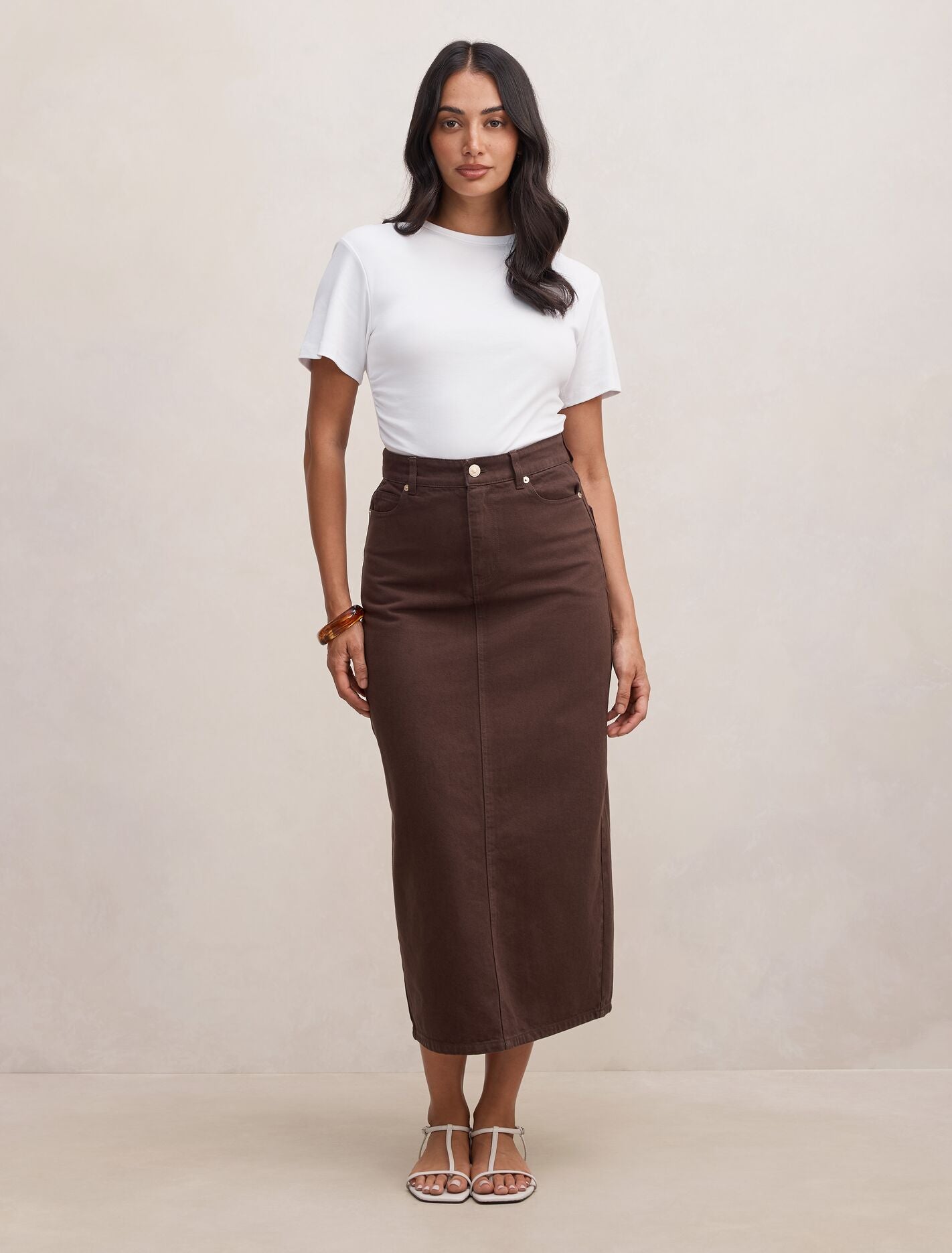 Paloma Denim Maxi Skirt Forever New