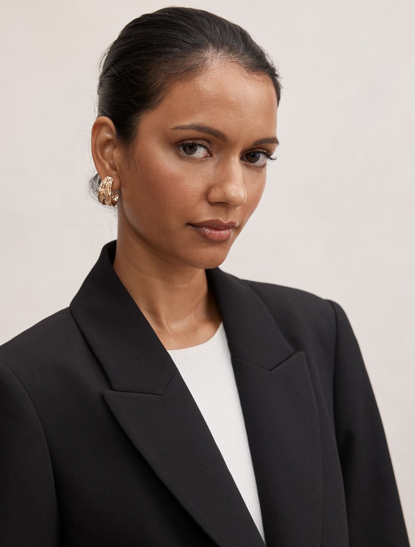 Trixie Petite Gold Button Blazer Forever New