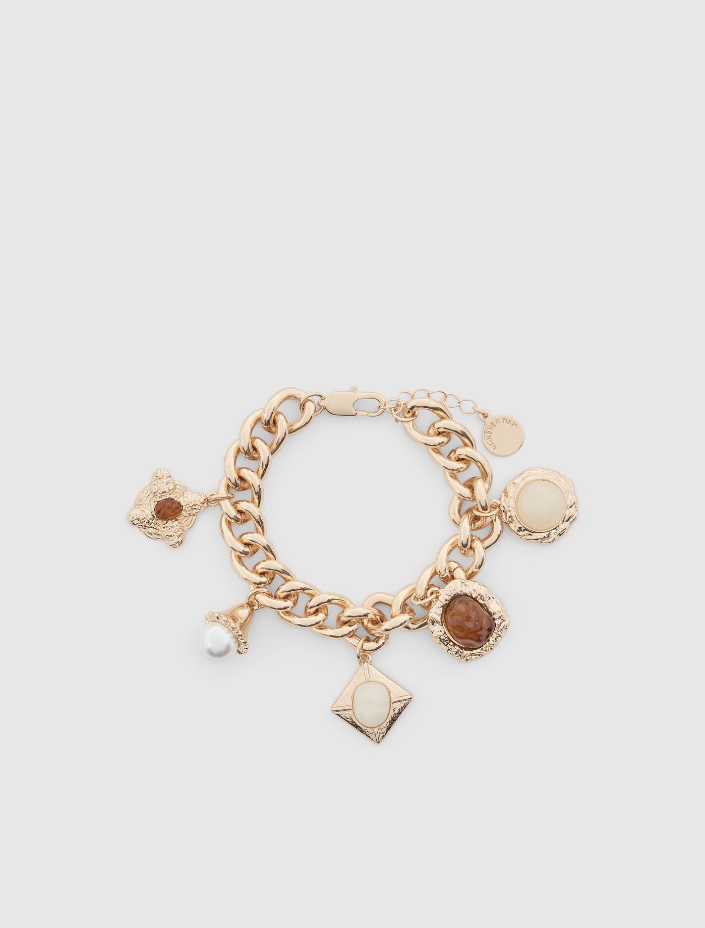 Signature Mandy Charm Bracelet 0 Topaz Gold Forever New
