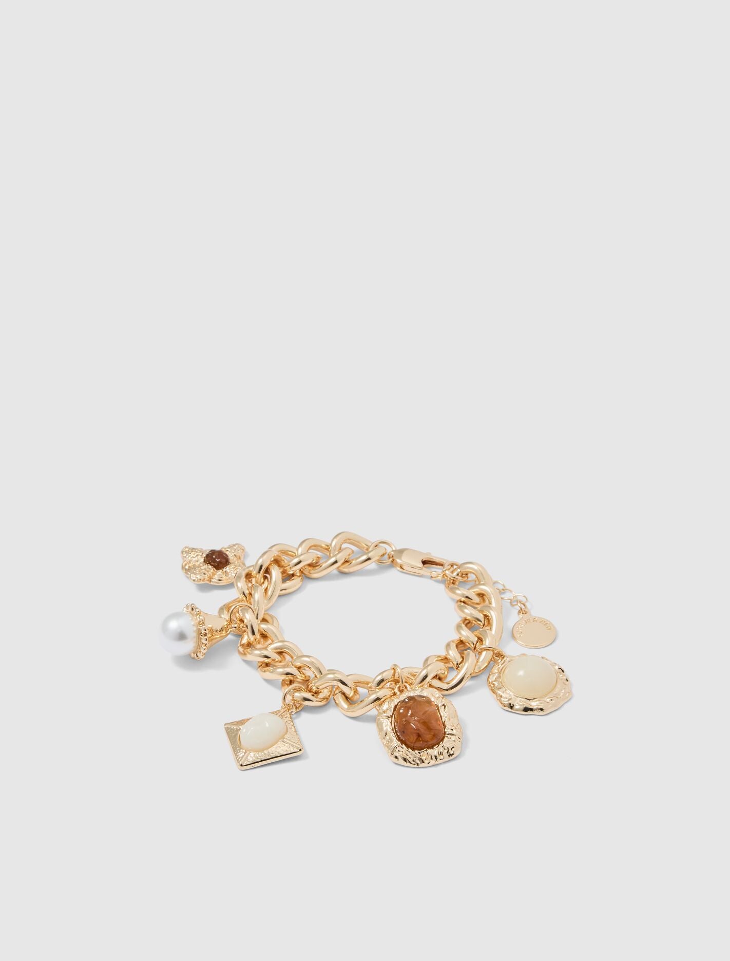 Signature Mandy Charm Bracelet 0 Topaz Gold Forever New