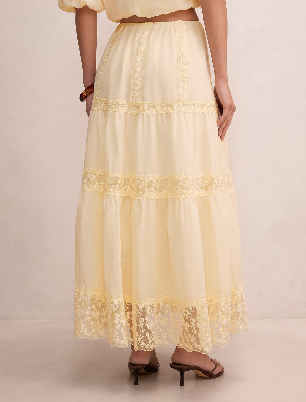 Naomi Elastic Maxi Skirt