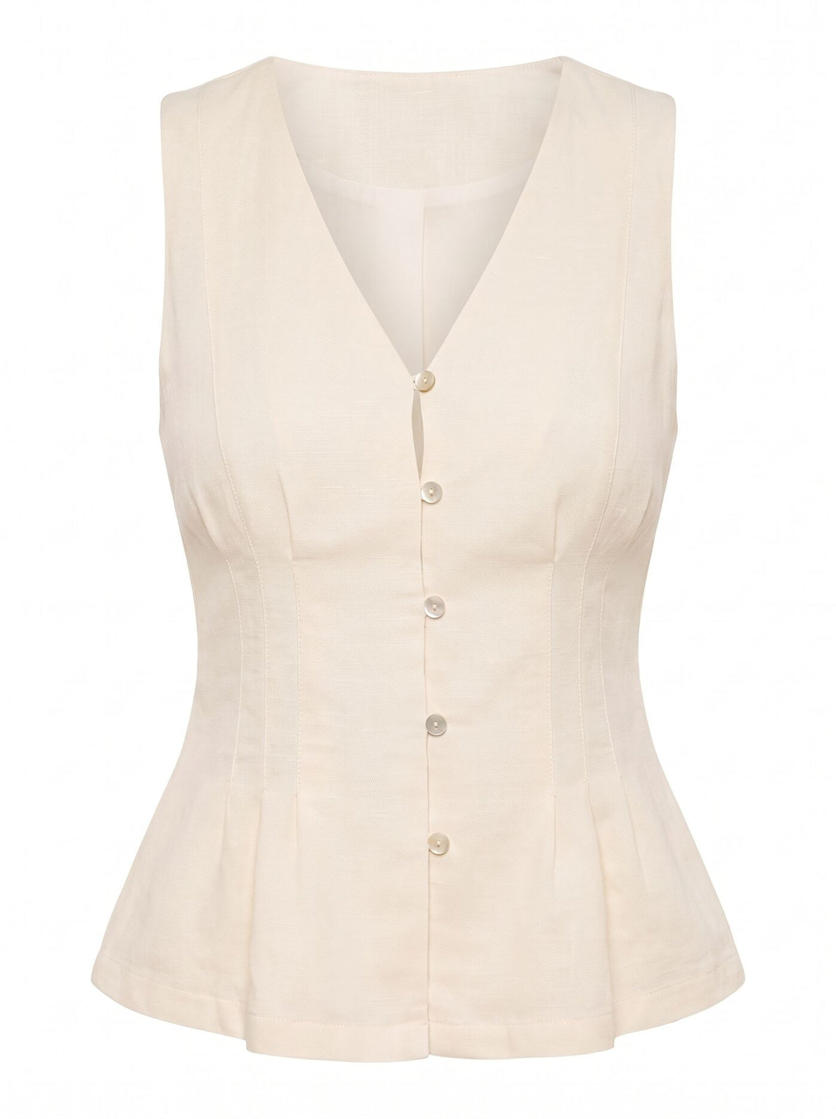 Portia Pleated Linen Top Forever New