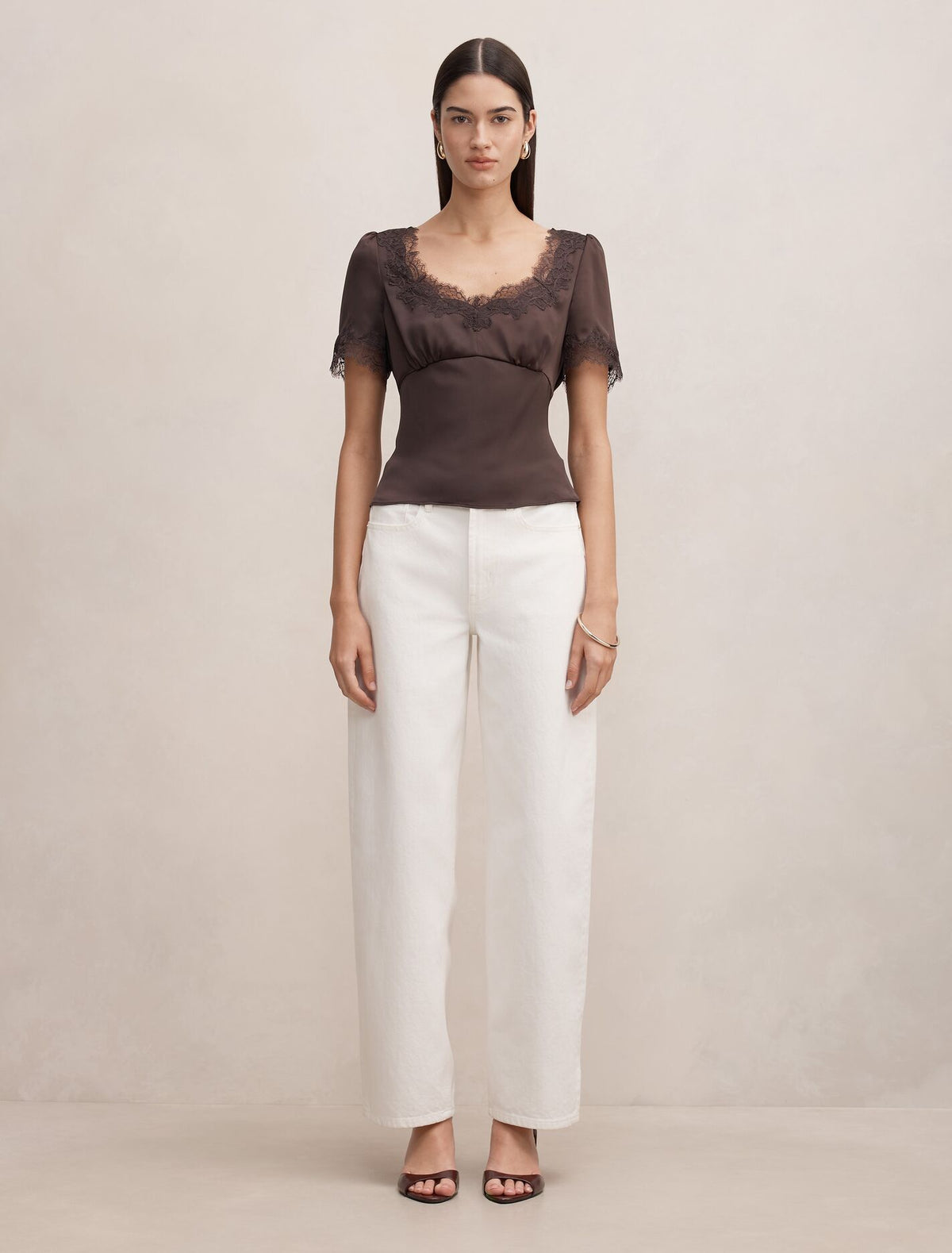 Juliette Lace Trim Top Forever New