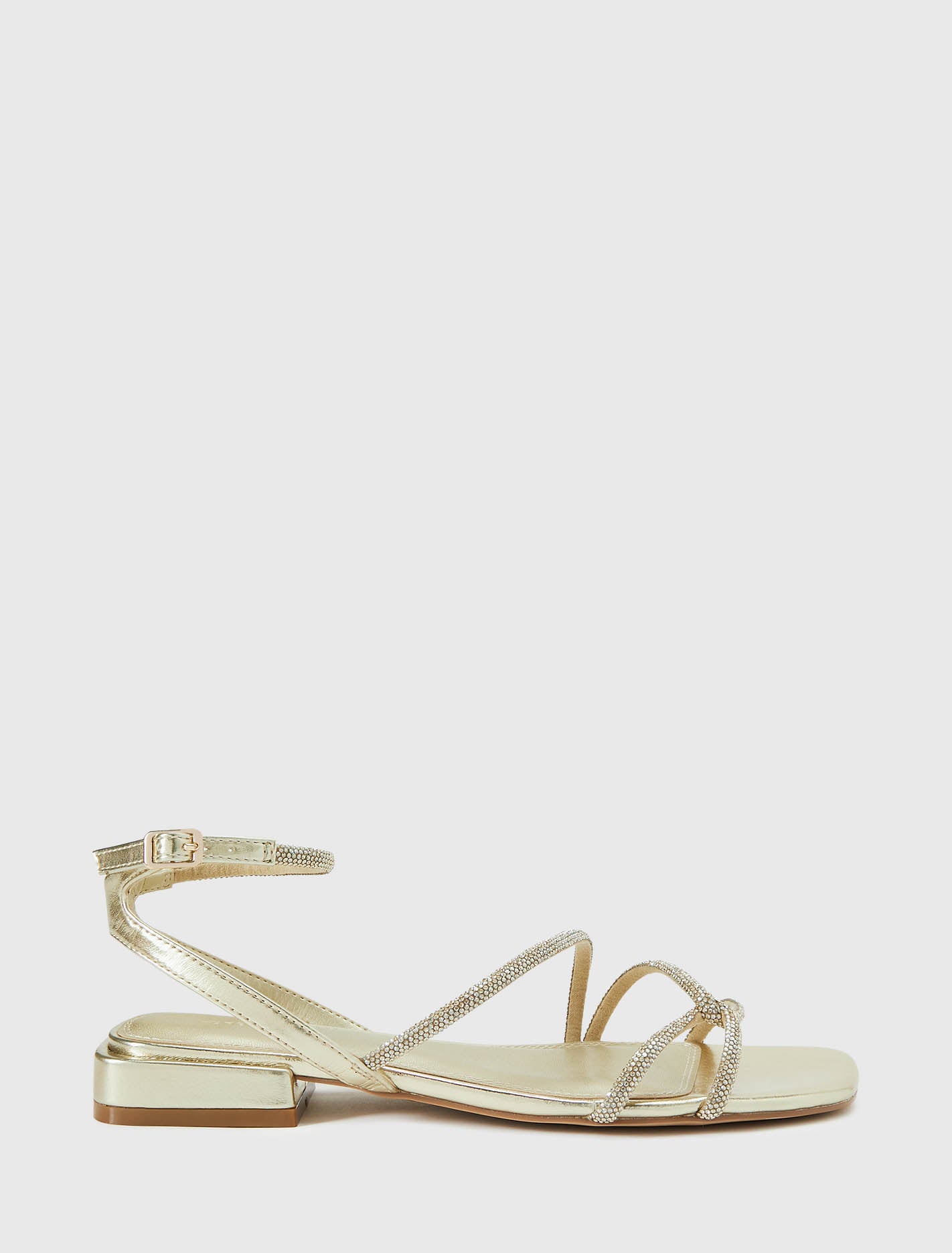 Dominique 2 Diamante Strap Flat Pm Sandal