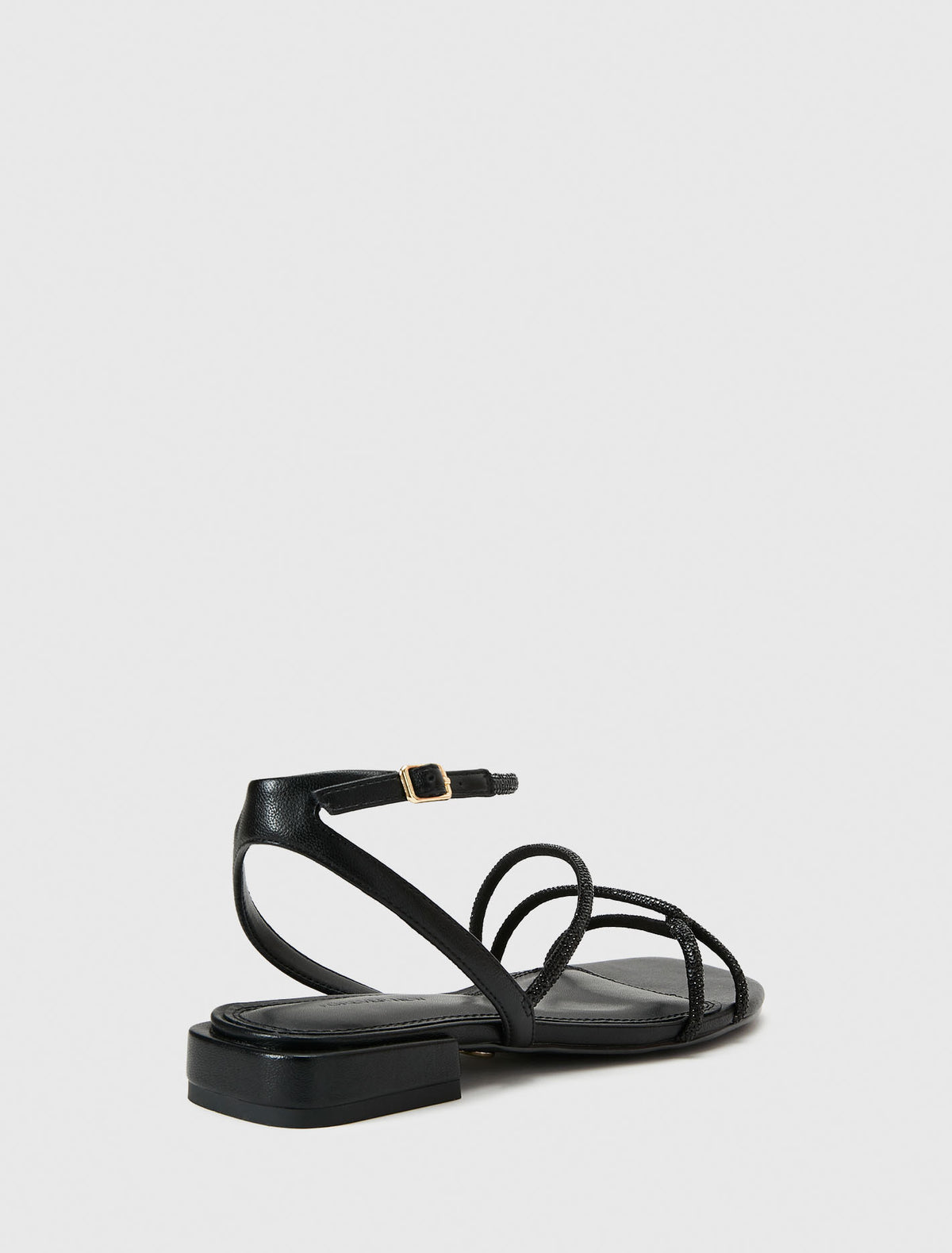Dominique 2 Diamante Strap Flat Pm Sandal Forever New