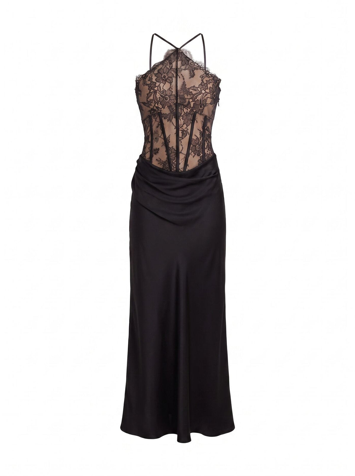 Nellie Lace Halter Maxi Dress Forever New