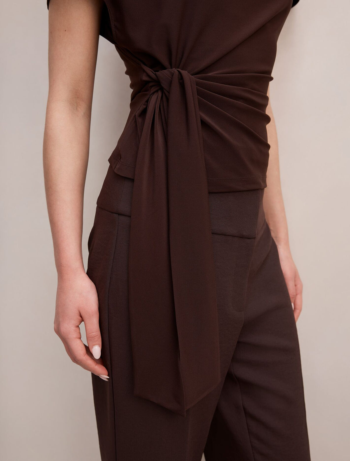 Celine Tie Detail Top Forever New