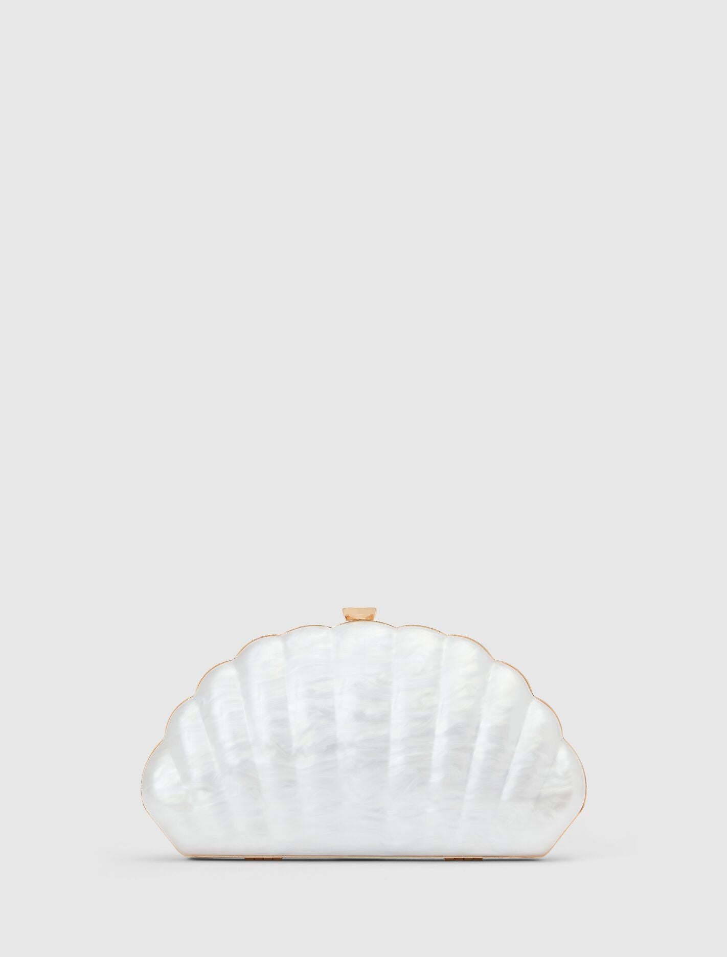 Ingrid Pearl Shell Hardcase Clutch Forever New