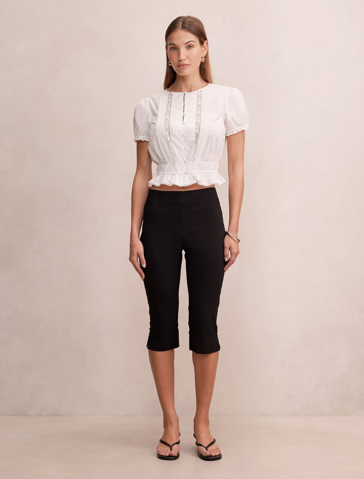 Delta Lace Pintuck Blouse Forever New