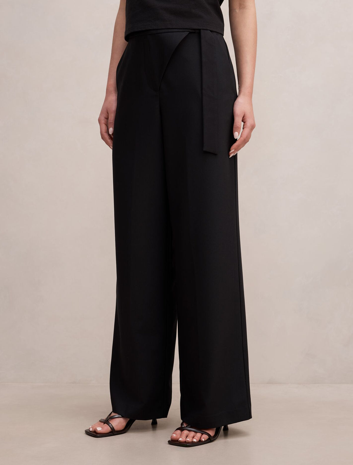Mila Wrap Wide Leg Pants Forever New