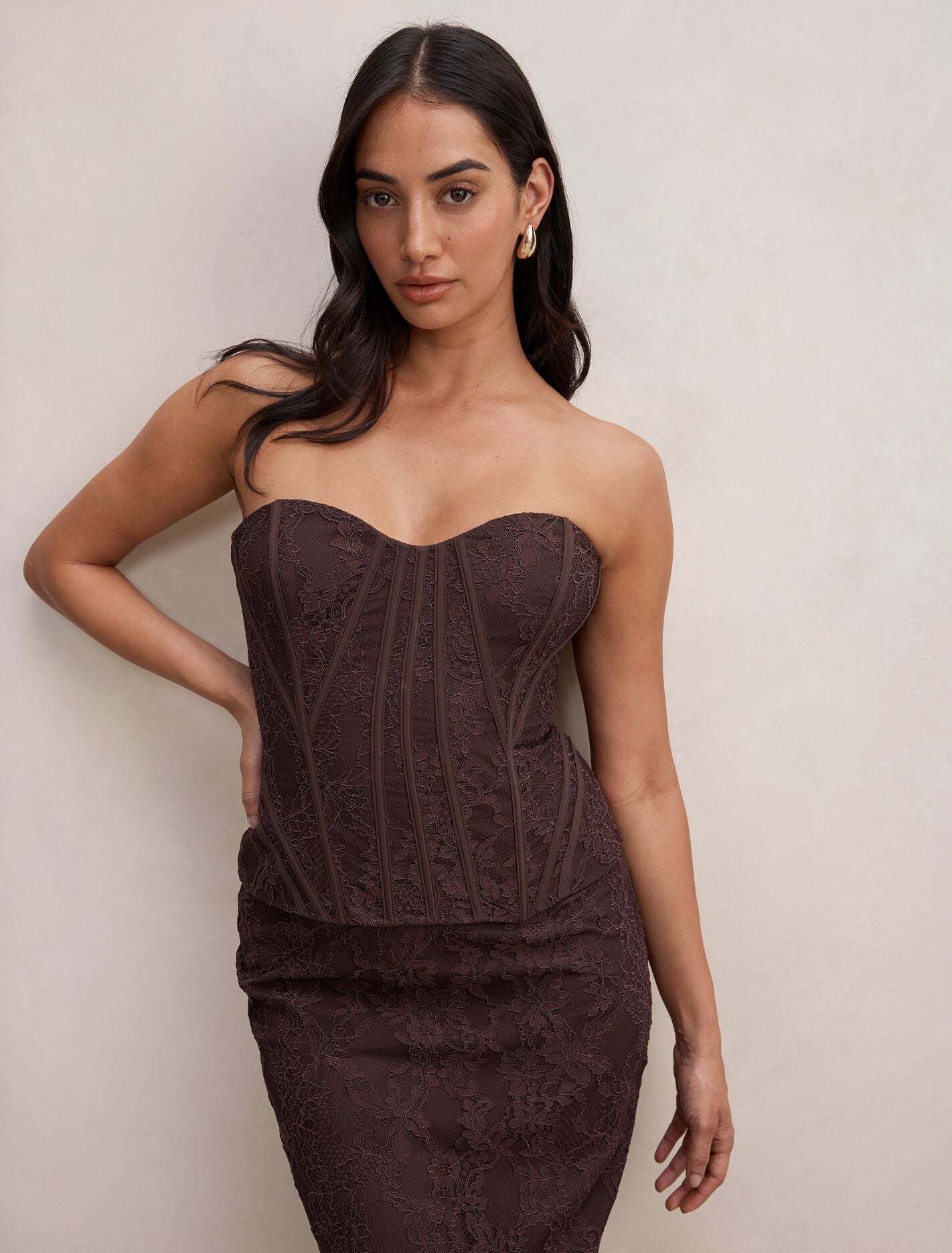 Myla Lace Corset Maxi Dress Forever New