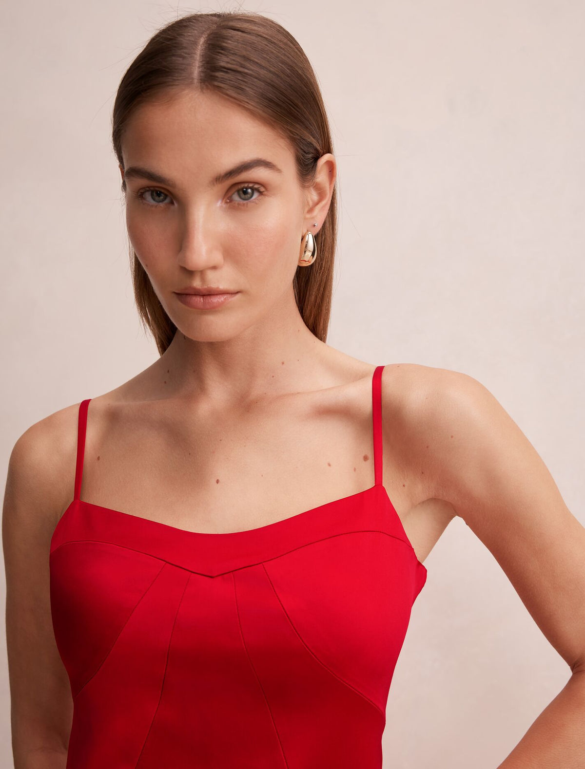 Hattie Corset Panelled Maxi Dress Forever New