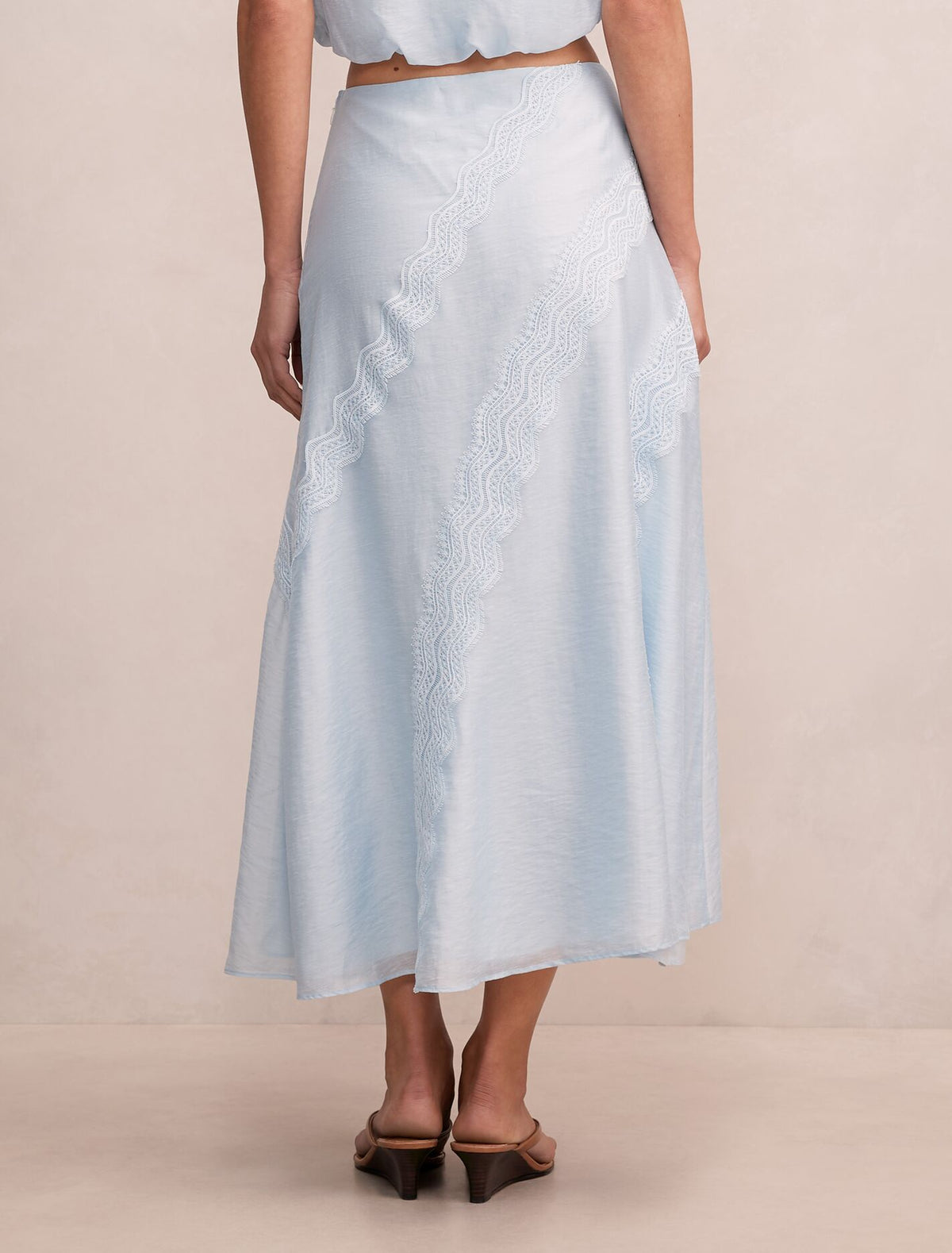 Maeve Lace Detail Skirt Forever New