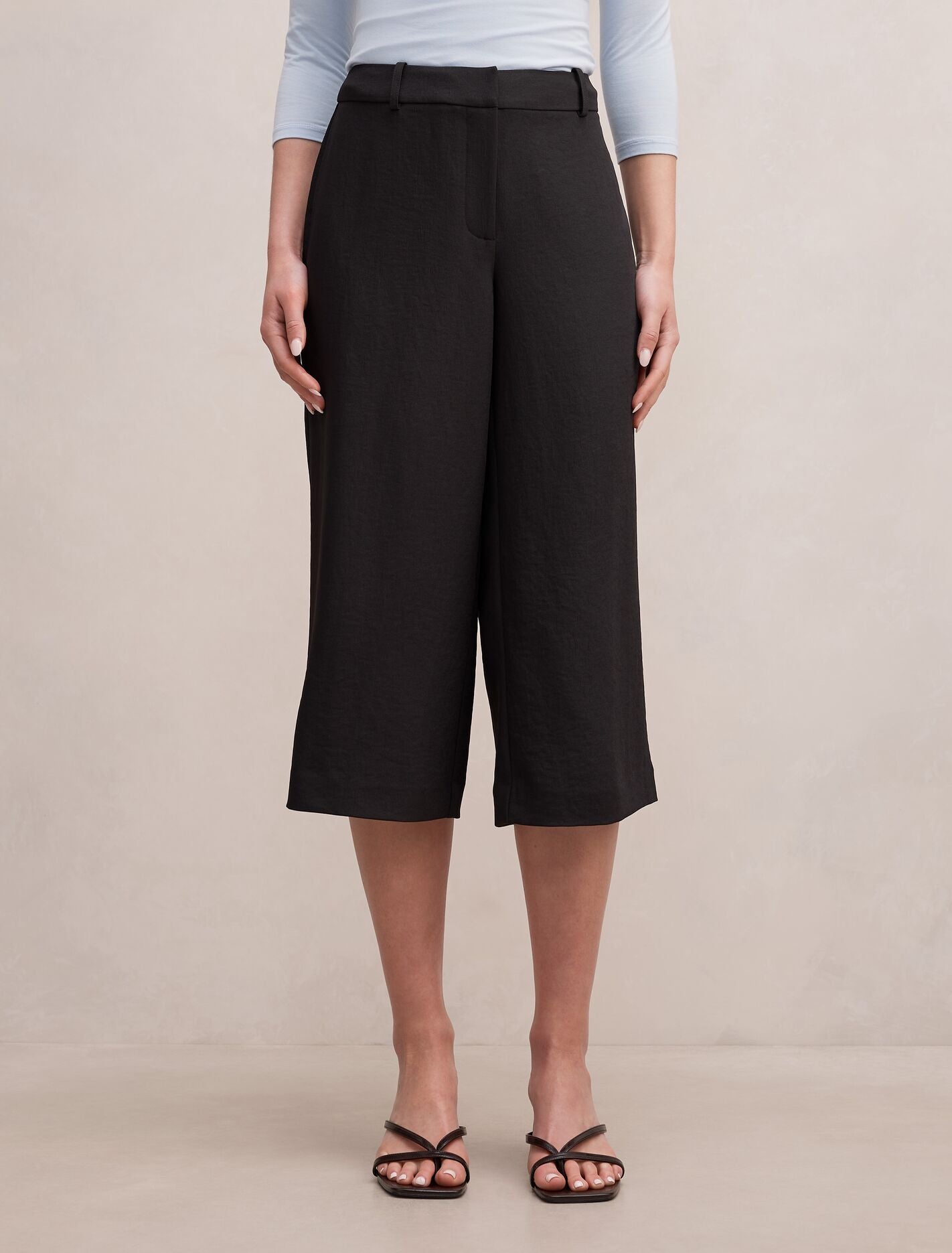 Sage Culotte Pants Black Forever New