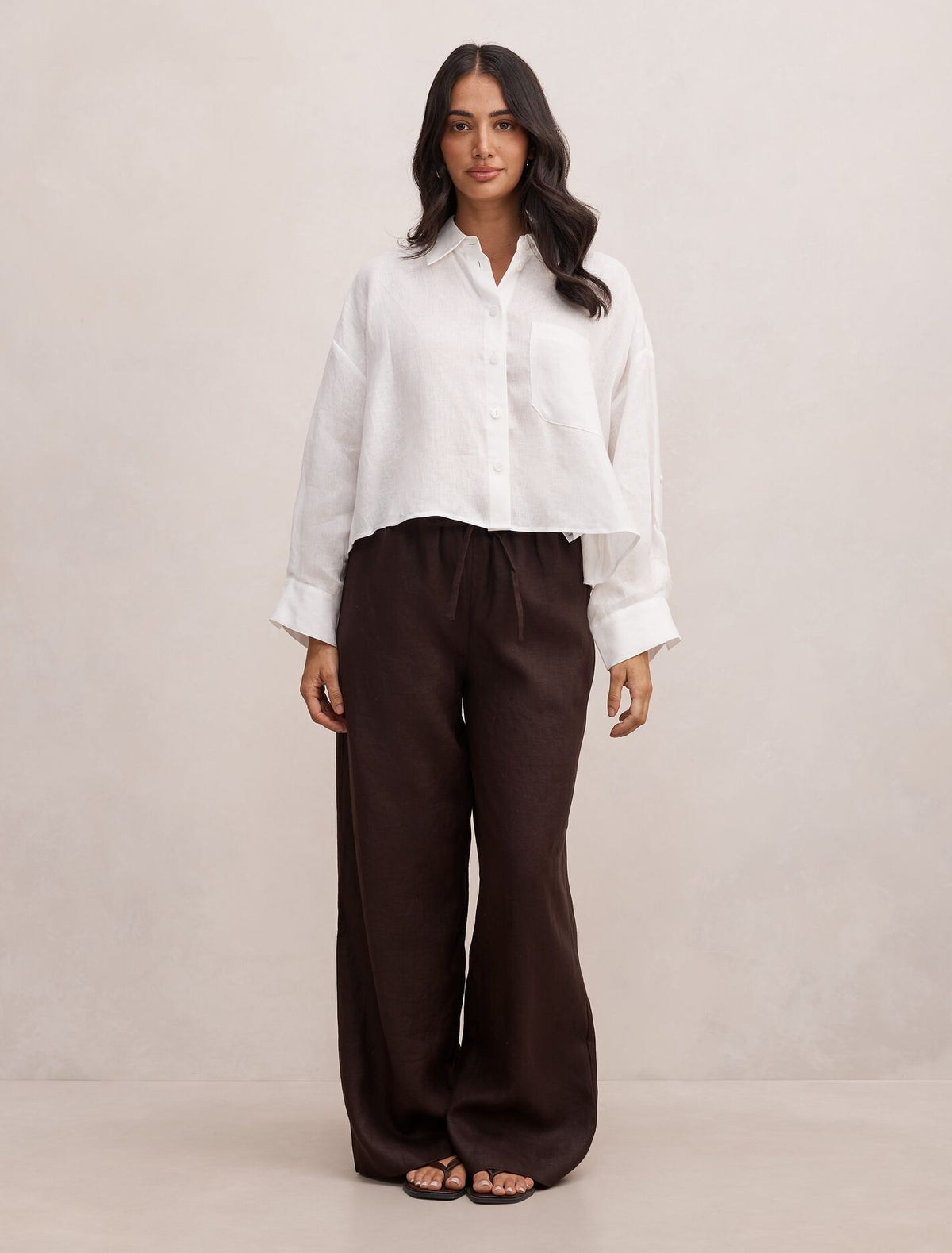 Bowie Cropped Shirt Forever New