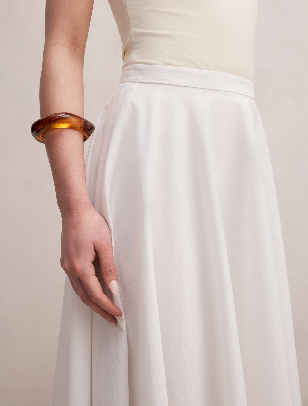 Charlotte Cotton Midi Skirt Forever New