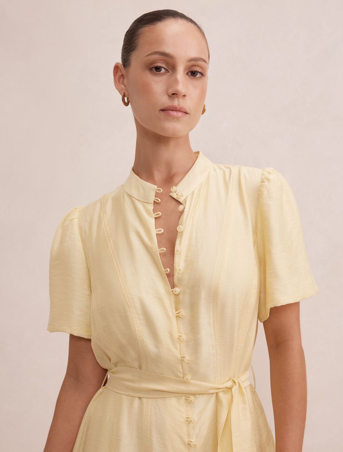 Alison Petite Flutter Sleeve Midi Dress