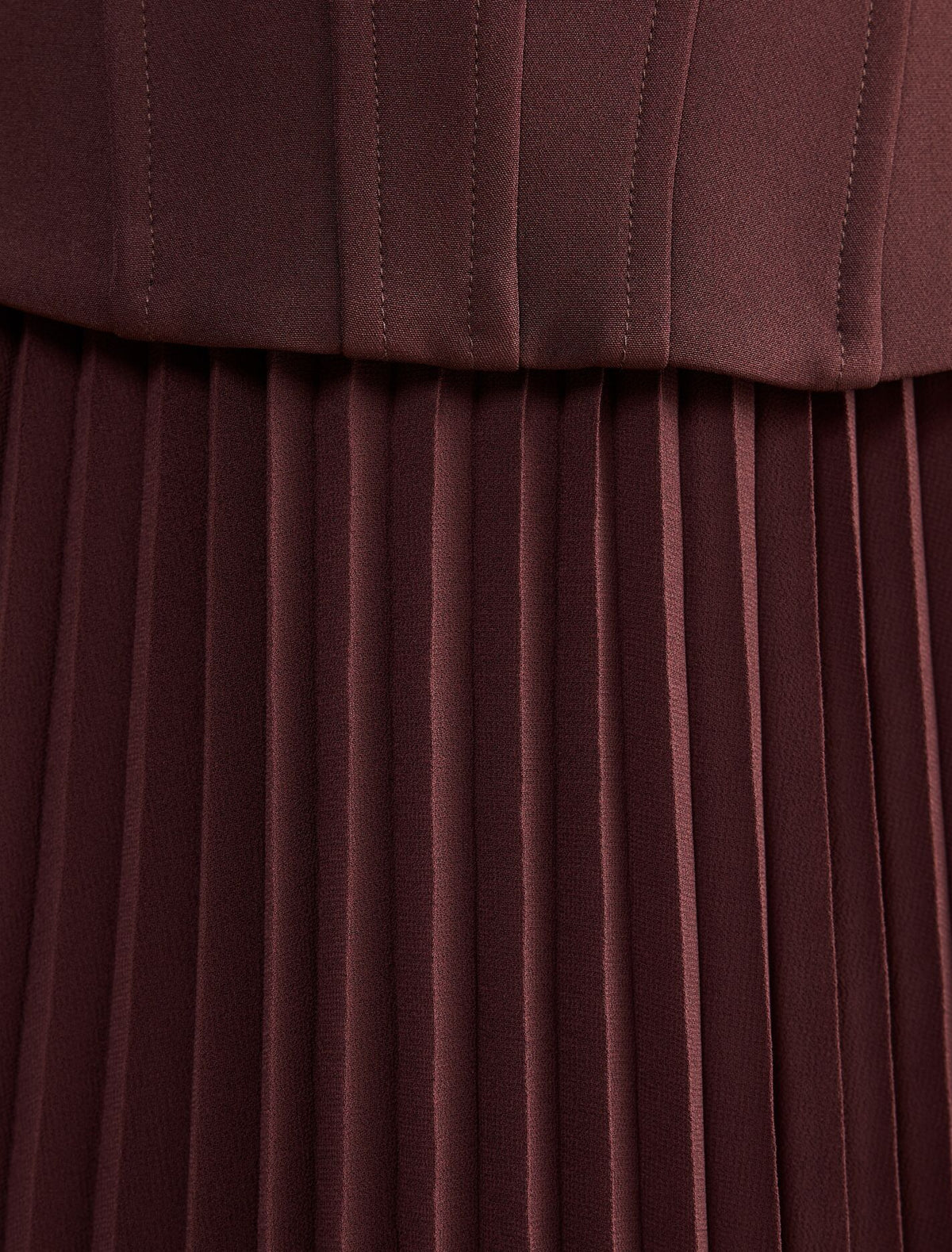 August Pleated Corset Midi Dress Forever New