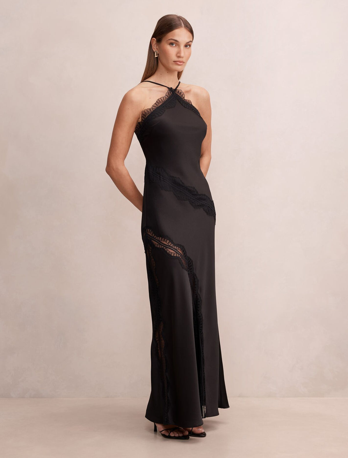 Cosette Lace Insert Maxi Dress Forever New