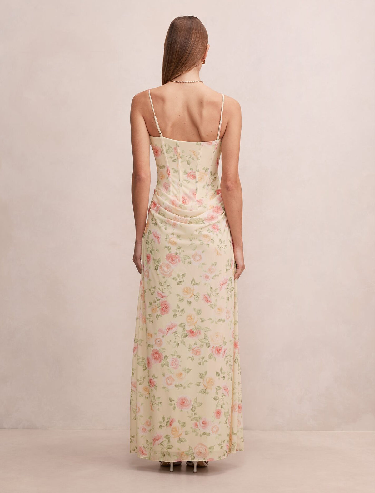 Maeve Corset Mesh Maxi Dress Forever New