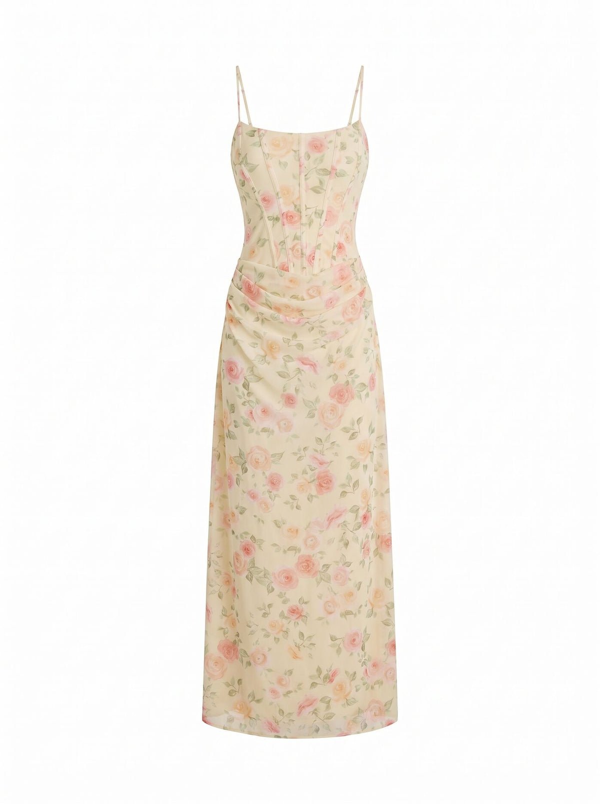 Maeve Corset Mesh Maxi Dress Forever New