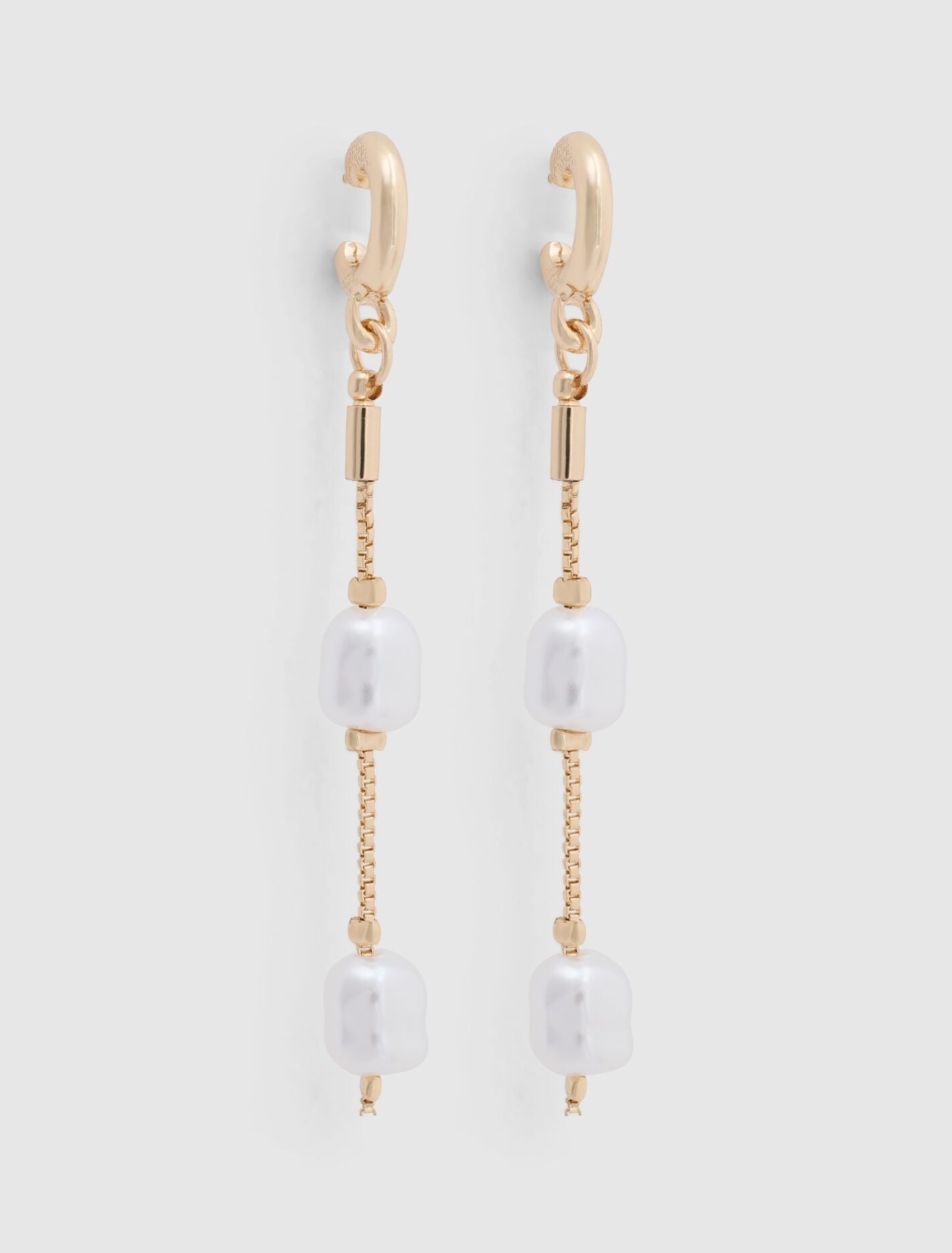 Eva Pearl Elegant Earrings 0 Pearl Gold Forever New