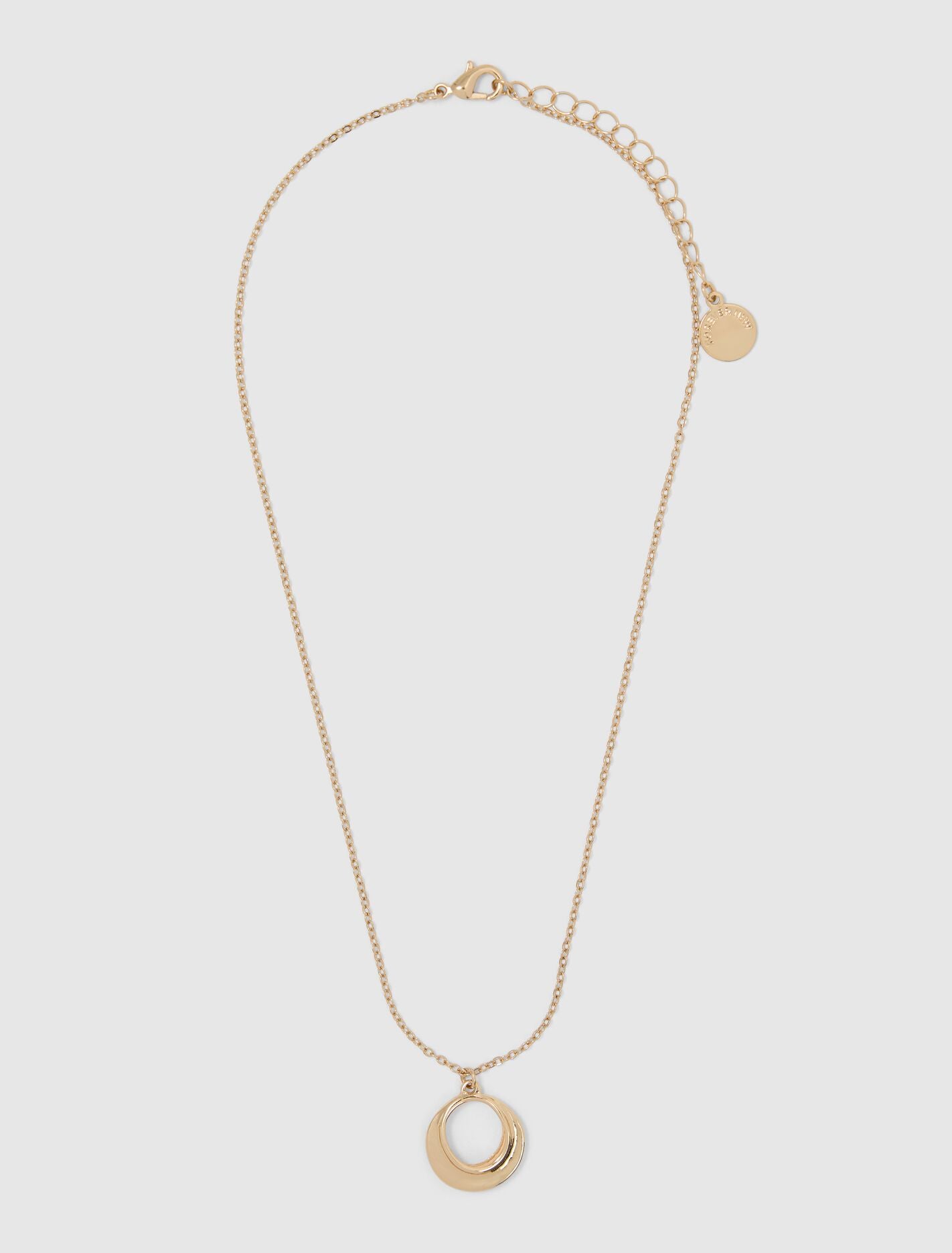 Cindy Circle Necklace 0 Gold Forever New