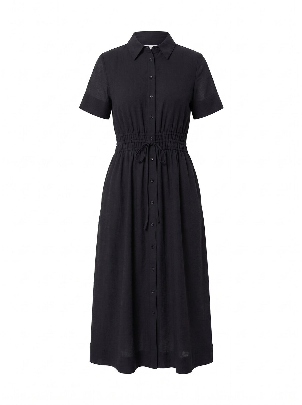 Brynn Elastic Waist Shirt Midi Dress Forever New