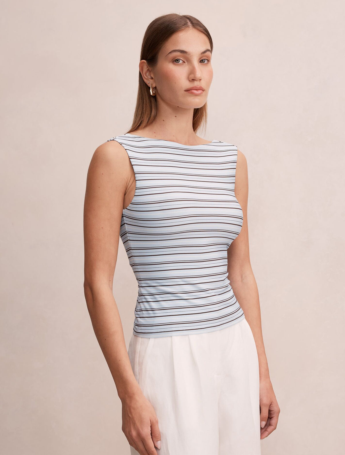 Bonnie Scoop Back Tank Top Forever New