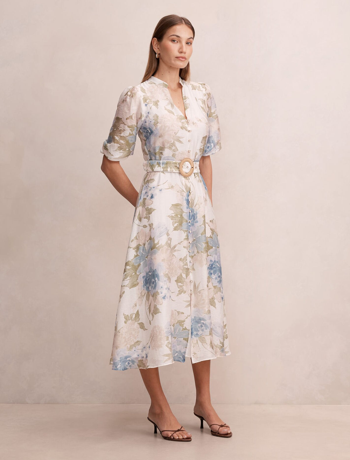 Irena Printed Midi Dress Forever New