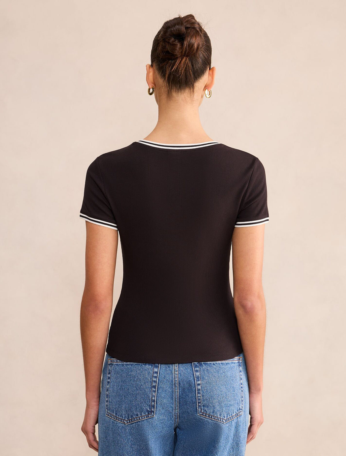 Rosie Tipped Trim Short Sleeve T-Shirt