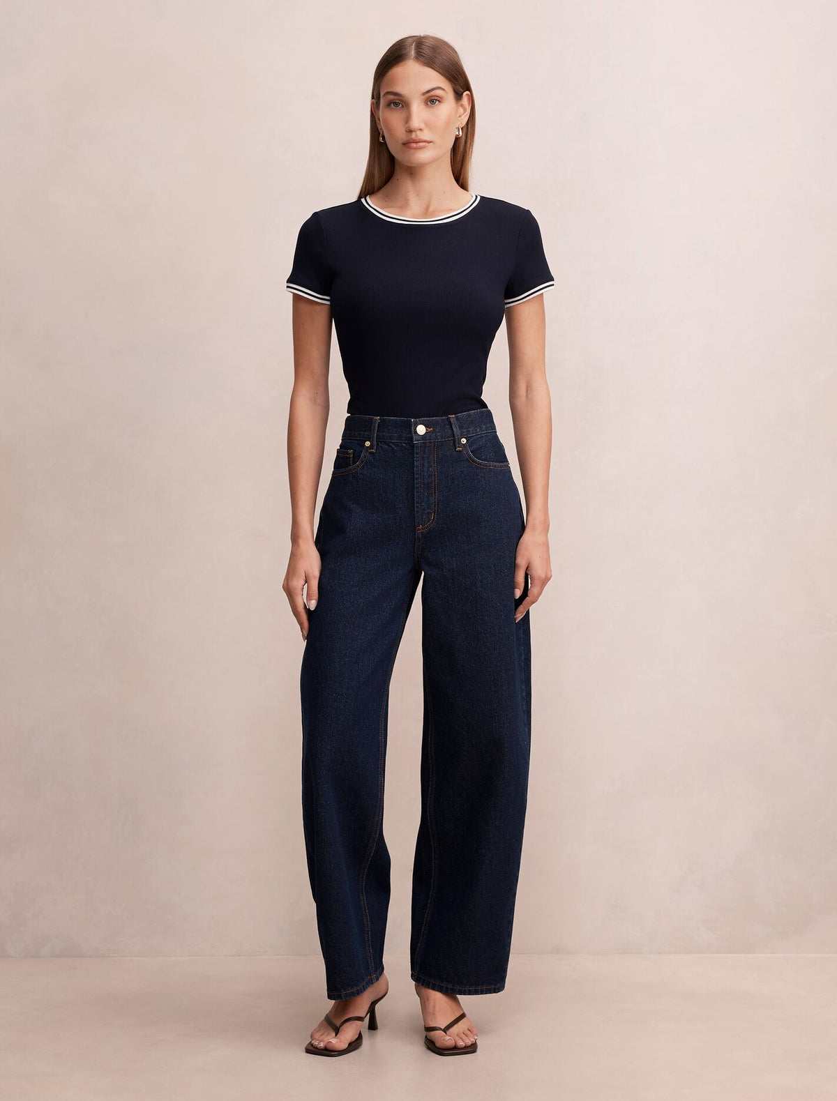 Rosie Tipped Trim Short Sleeve T-Shirt
