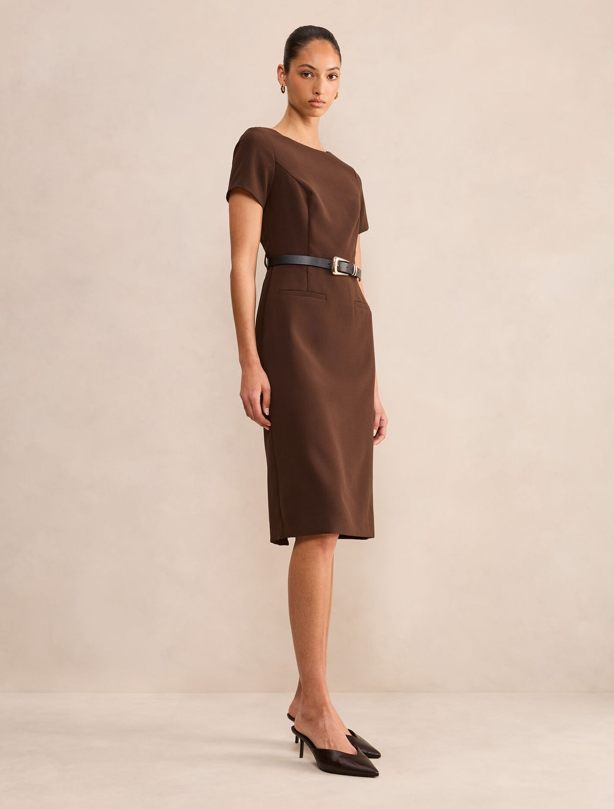 Georgina Knee Length Midi Dress Forever New