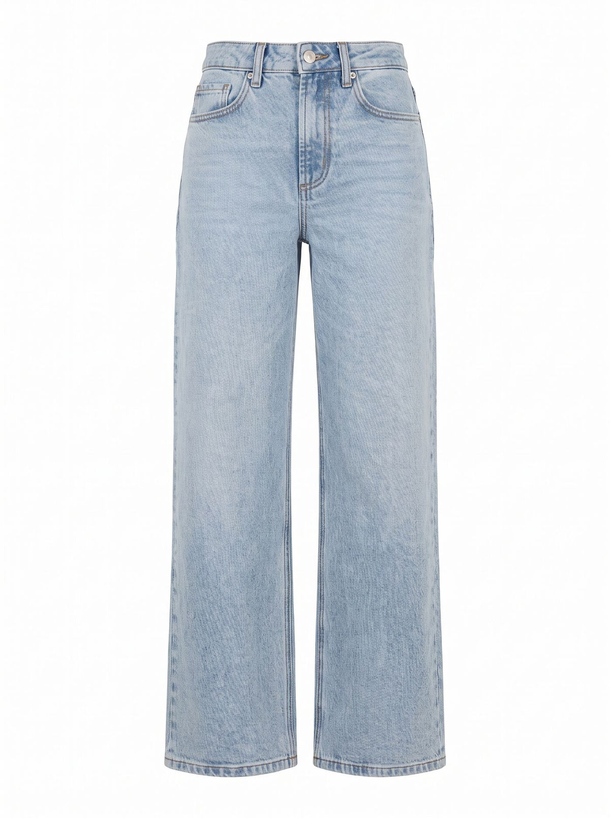 Nicki Petite Mid-Rise Straight Jeans Forever New