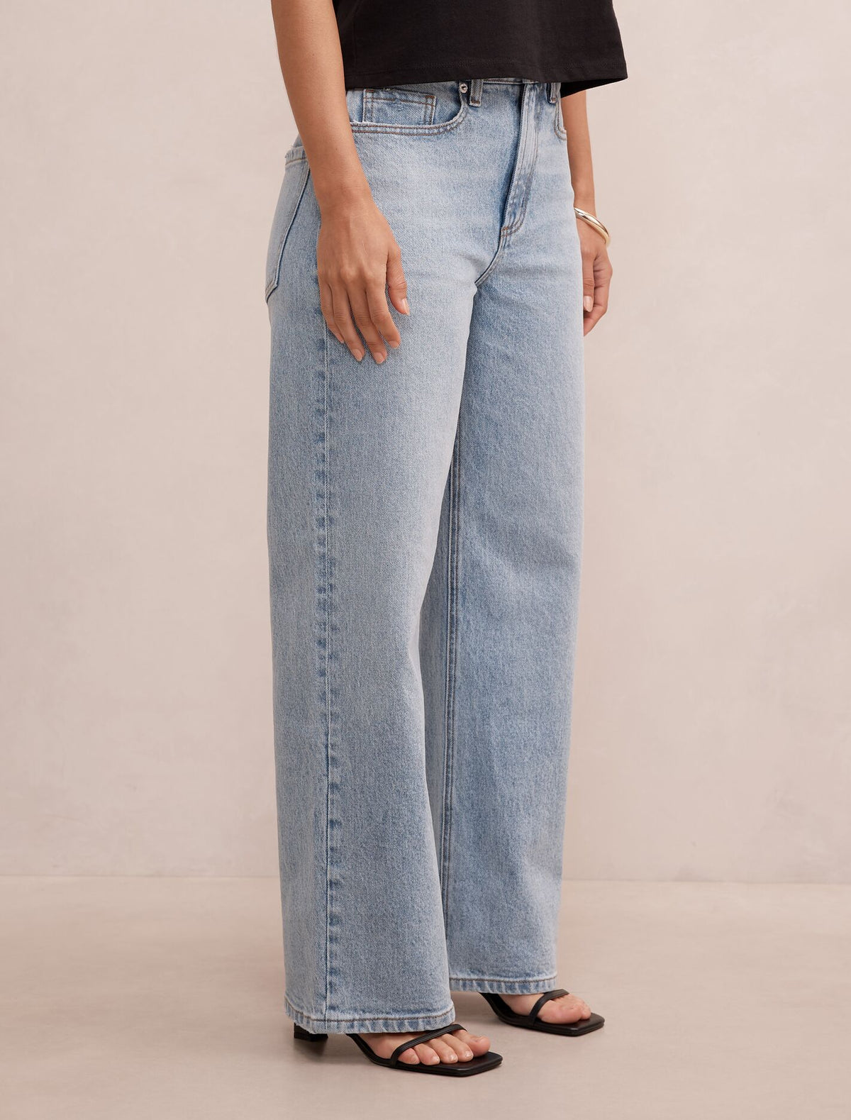 Nicki Petite Mid-Rise Straight Jeans