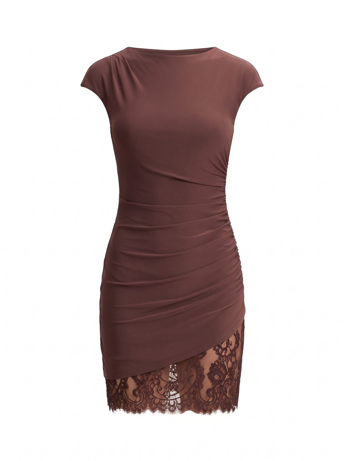 Eloise Short Sleeve Lace Mini Dress Forever New