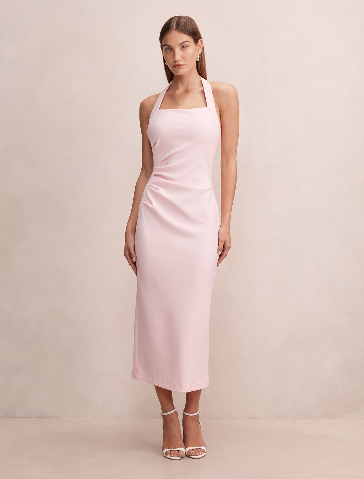 Georgie Halter Ruched Bodycon Dress Forever New