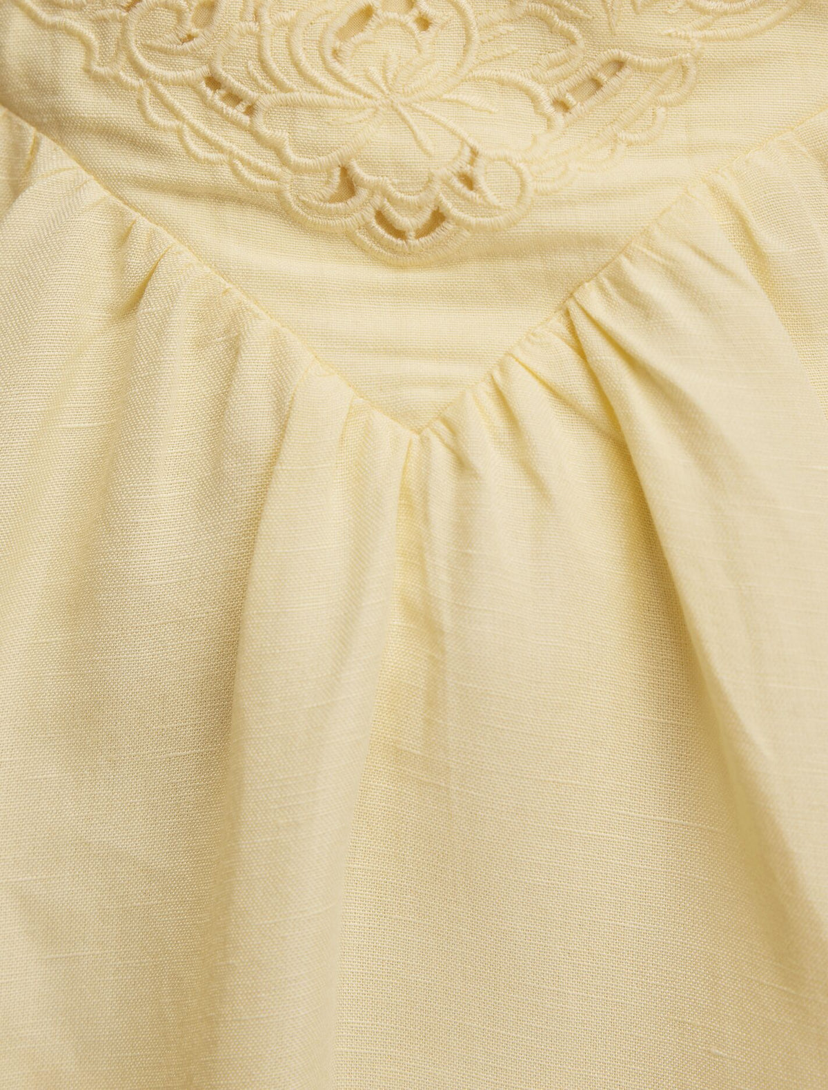 Serah V Neck Embroidered Midi Dress