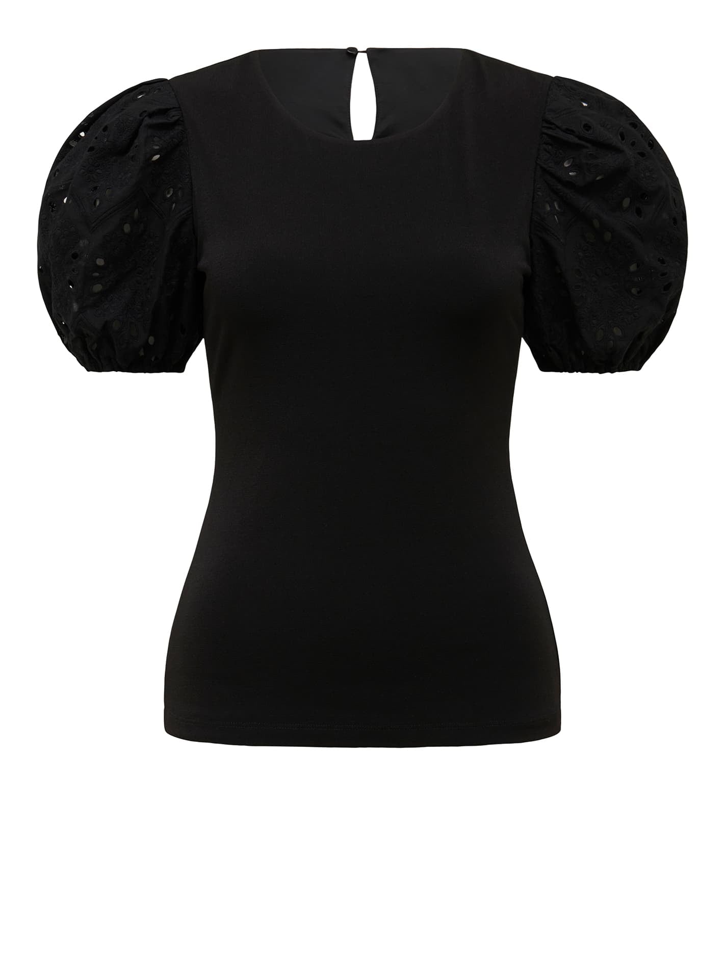 Dionne Crew Neck Crepe Top Forever New
