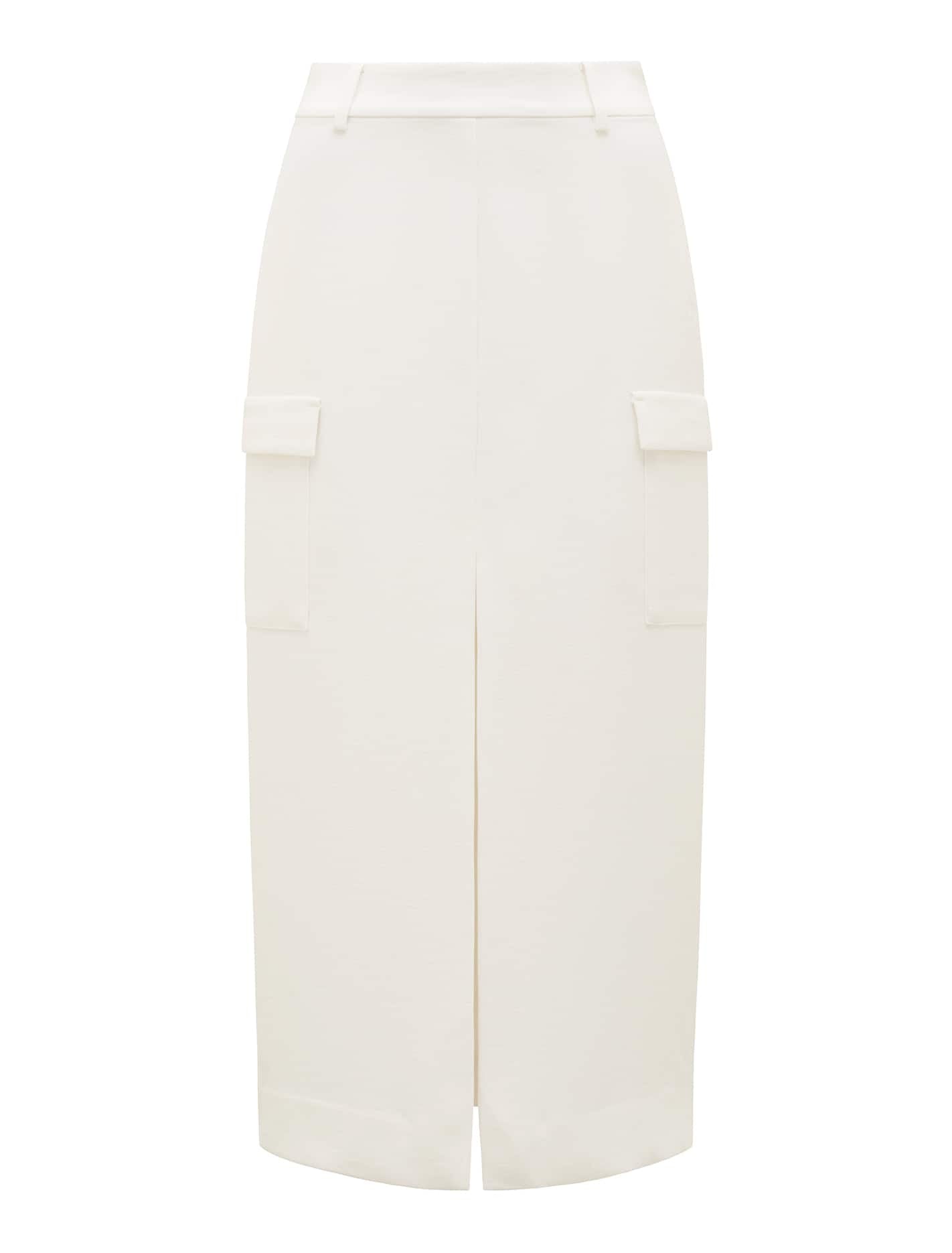 Carly Petite Cargo Midi Skirt Forever New