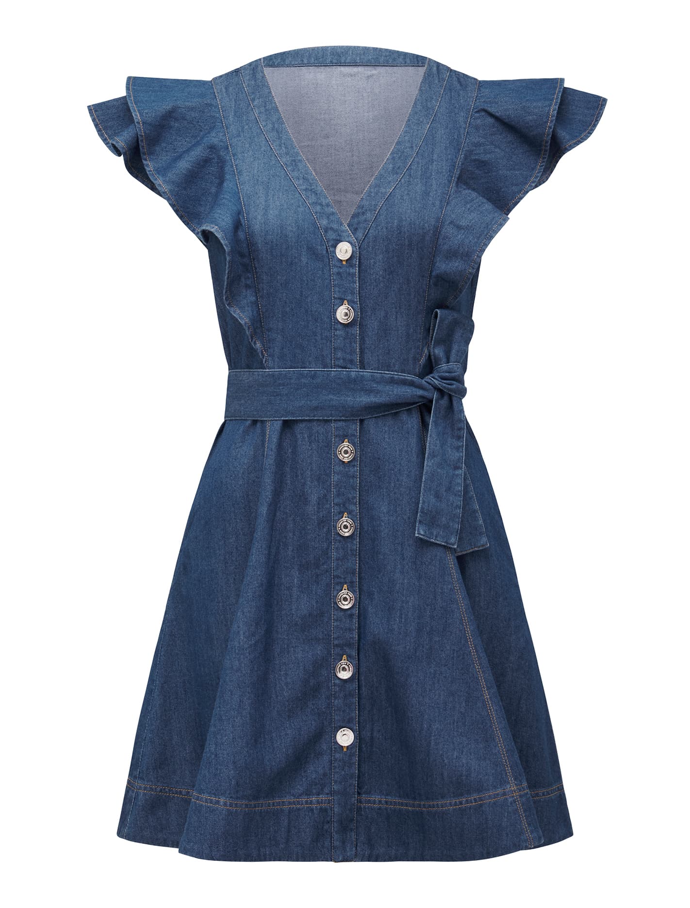 Penelope Denim Mini Dress Forever New