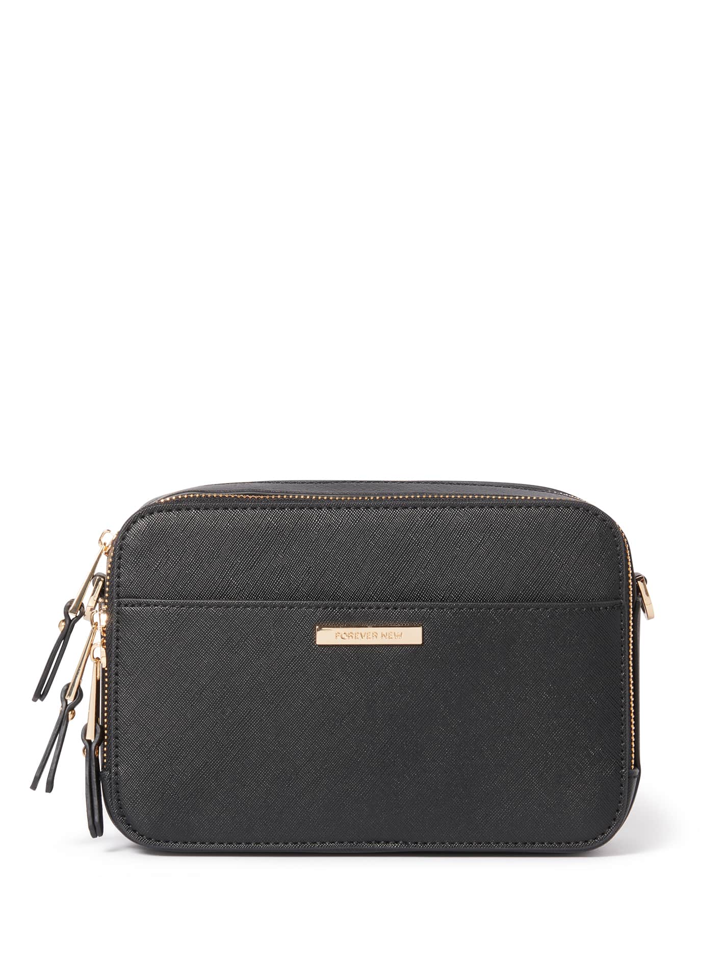 Hazel Classic Crossbody Bag Black Forever New